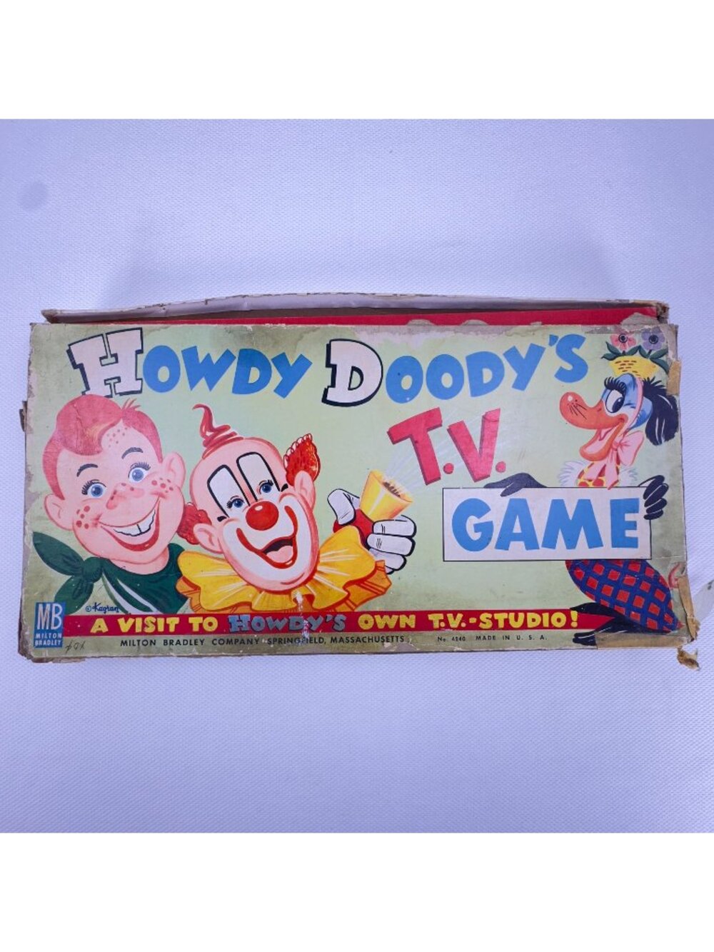 Vintage 1950s Howdy Doody's TV Game Milton Bradley Board Game Complete #4240